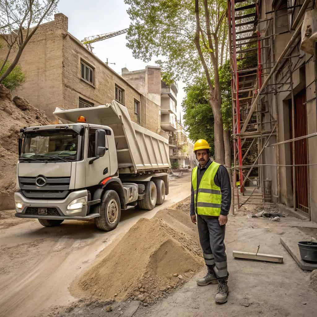 پیمانکاری دانیال حمل نخاله و ماسه در تهران تجریش