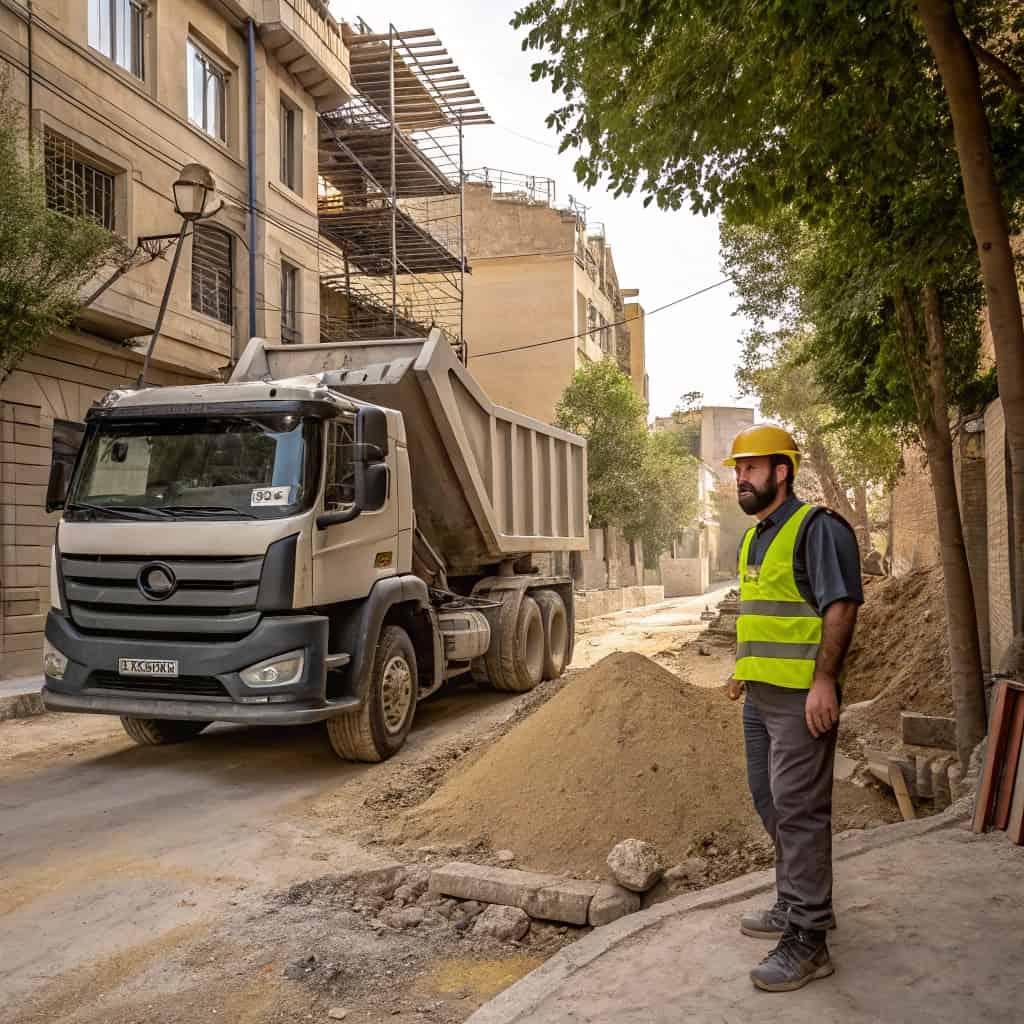 پیمانکاری دانیال حمل نخاله و ماسه در تهران قیطریه