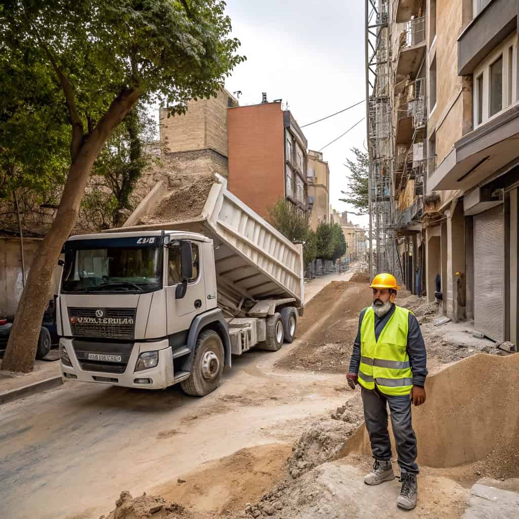 پیمانکاری دانیال حمل نخاله و ماسه در تهران کامرانیه